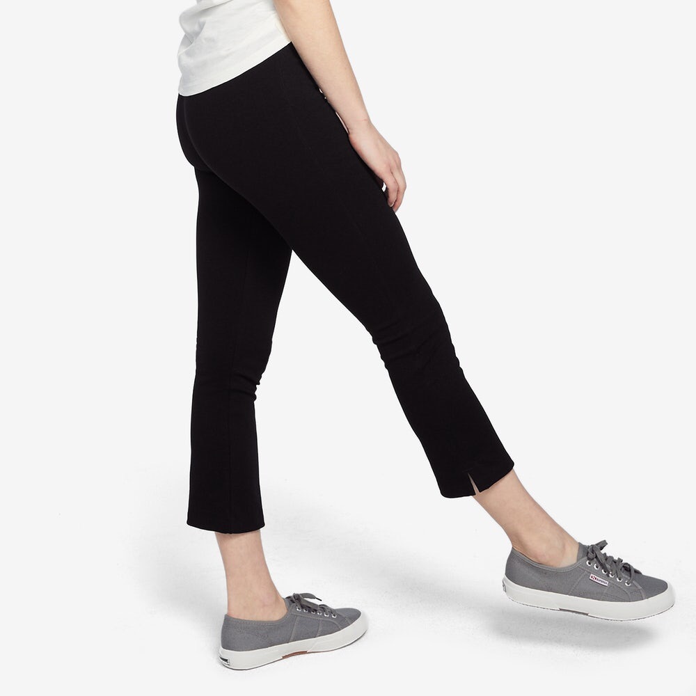 American Giant Kick Flare Black Treggings Pant